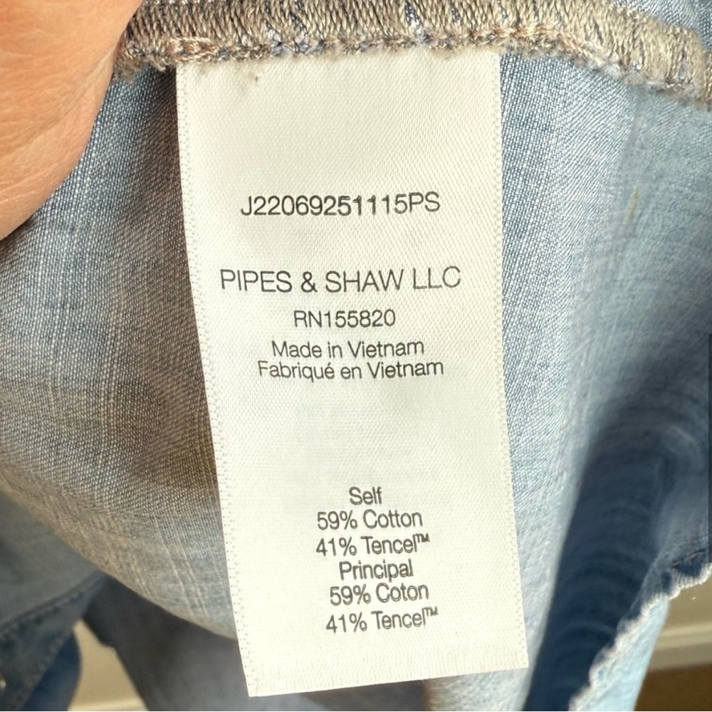 Veronica Beard Denim Button Down Harrow Dress - image 8